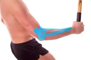 Knee taping physiotherapy treatment