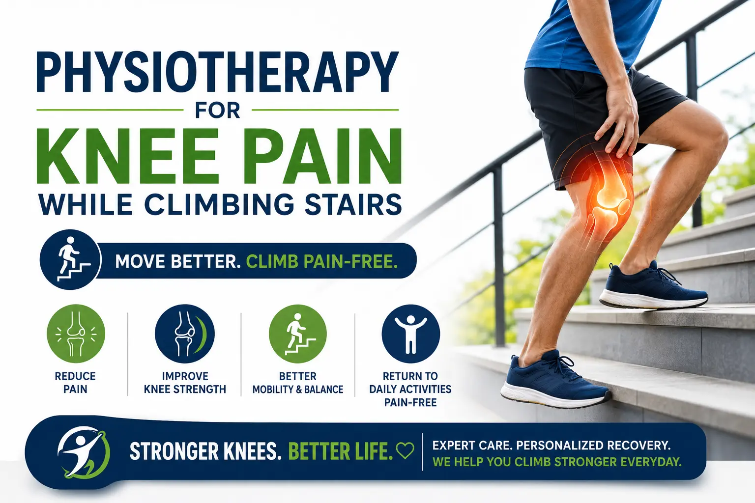 Physiotherapy for Knee Pain While Climbing Stairs