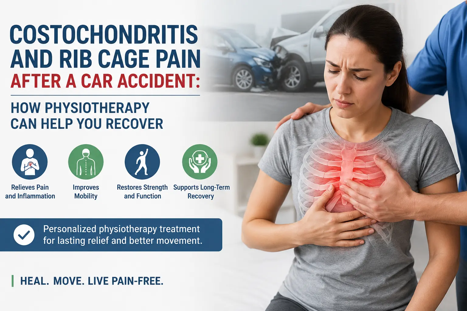 Costochondritis and Rib Cage Pain After a Car Accident: How Physiotherapy Can Help You Recover