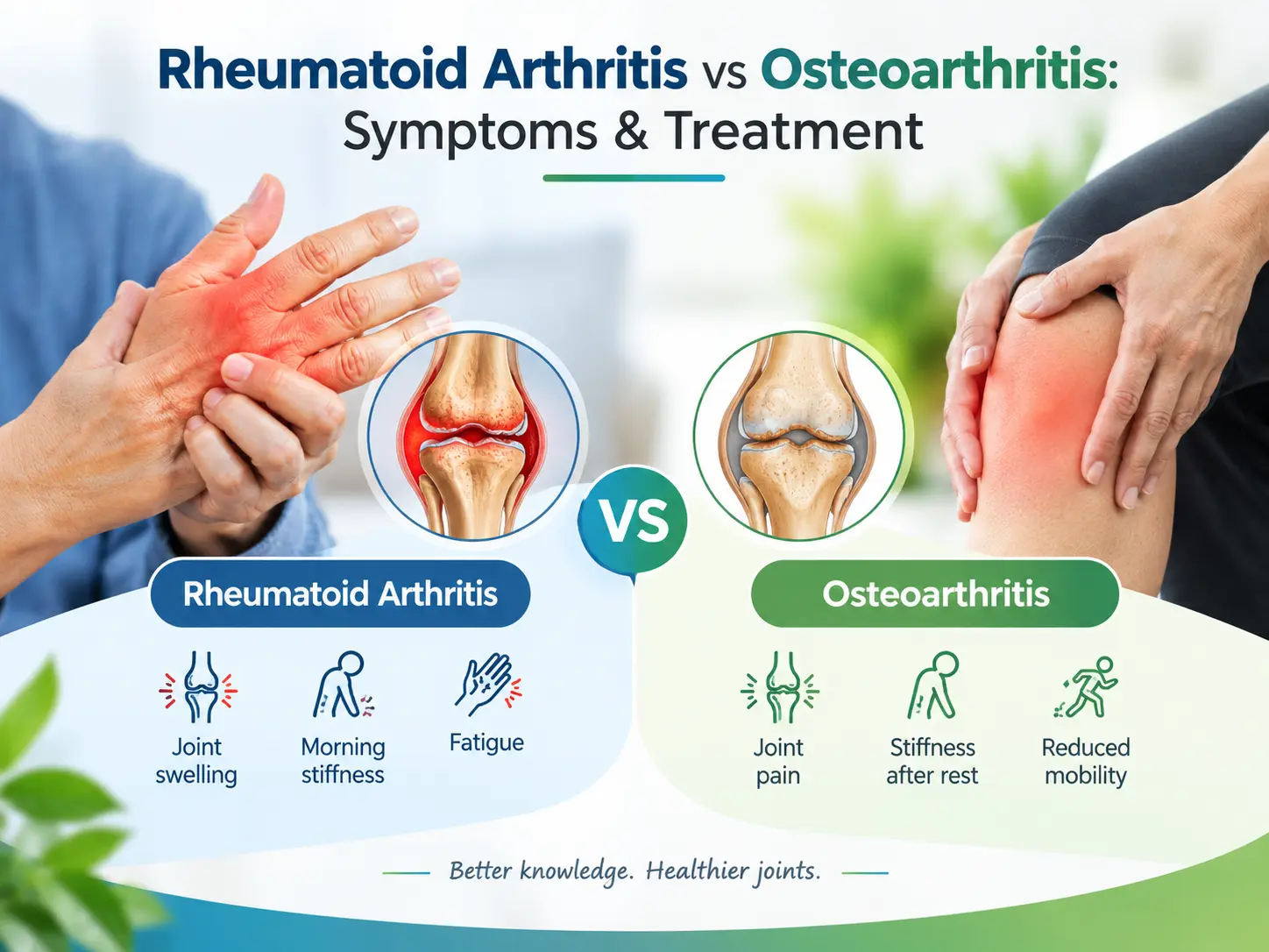 Rheumatoid Arthritis vs. Osteoarthritis: Key Differences